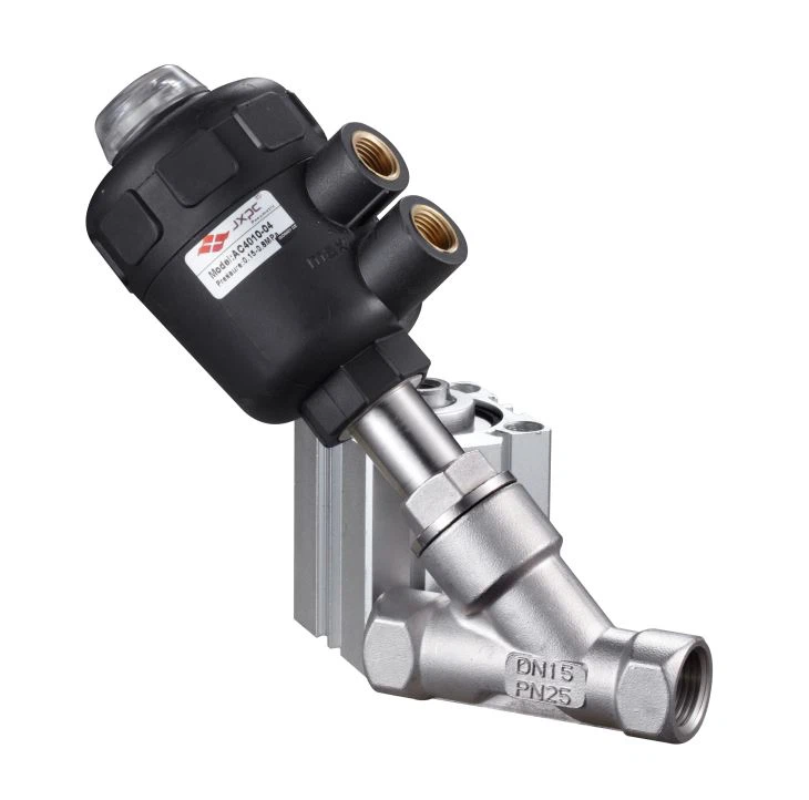 Luchtregeling kunststof hoekzittingventiel